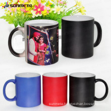 Sunmeta whole sale sublimation matte 11oz color changing magic mug